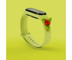 Fusion Accessories Fusion Xmas Mistletoe band for Xiaomi Mi Band 5 | Mi Band 6 žalias