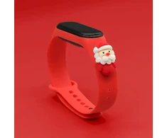 Fusion Accessories Xiaomi Mi Band 3/4 Raudona Xmas Santa 2
