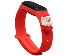Fusion Accessories Xiaomi Mi Band 3/4 Raudona Xmas Santa 2