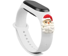 Fusion Accessories Fusion Xmas Santa for Xiaomi Mi Band 3 | 4 light baltas