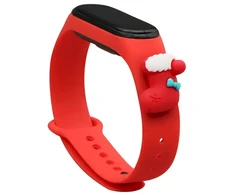 Fusion Accessories Fusion Xmas Sock for Xiaomi Mi Band 3 | 4 red