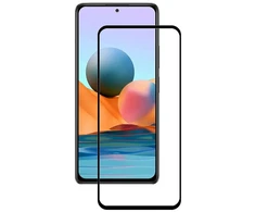 Fusion Accessories Fusion full glue 5D grūdintas stiklas pilnai uždengtas rėmeliu Xiaomi Redmi 10 juodas
