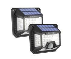 Sieninis šviestuvas Blitzwolf Išorinė Somoreal LED saulės lempa SM-OLT3 su prieblandos ir judesio jutikliu 1200mAh 2vnt