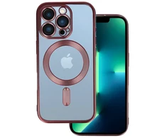 Fusion Accessories Topt Metalinis Magsafe dėklas, skirtas iPhone 16 Pro, rožinės spalvos