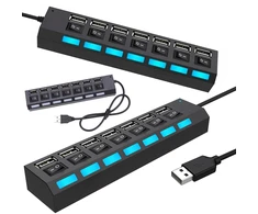 Fusion USB šakotuvas 7 portų 2.0