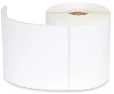 „Fusion Strong“ terminiai lipdukai 100 x 150 mm | 350 vnt. baltų (skirti DPD, UPS, DHL, VENIPAK, OMNIVA)