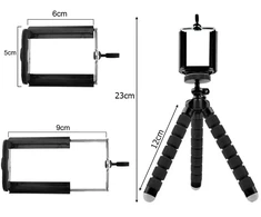 Fusion Tripod Flexible phone holder tripod juodas