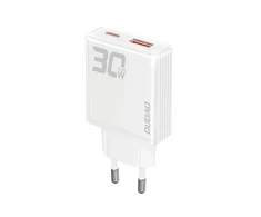 Įkroviklis Dudao (A30EU) (1xUSB-C; 1xUSB 30W) baltas