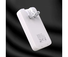 GaN Dudao A65Q 65W USB-A / USB-C PD Ultra-Thin Travel laidinis įkroviklis EU / US – baltos spalvos