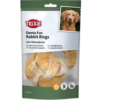 Trixie Denta Fun krążki su triušiena, šuniui, su piersią vištiena, o 9,5 cm, 100 g