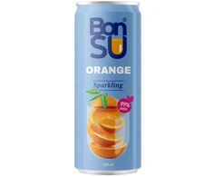 Gāzēts atspirdzinošs apelsīnu sulas dzēriens BONSU, 330 ml (DEP)