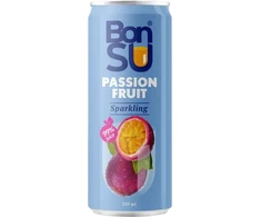 Gāzēts atspirdzinošs marakujas sulas dzēriens BONSU, 330 ml (DEP)