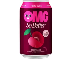 Gazuotas gėrimas OMG Cherry Cola, skardinė, 0,33 l (DEP)