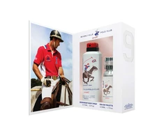 Gift Set Beverly Hills Polo Club: 1982 - Sport 8 Eau De Toilette For Men, 50 ml + 1982 - Sport 9 Anti-Perspirant Dezodorantas Purškiklis For Women, 150 ml