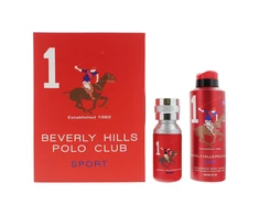 Gift Set Beverly Hills Polo Club: 1982 - Sport 1 Eau De Toilette For Men, 50 ml + 1982 - Sport 1 Anti-Perspirant Dezodorantas Purškiklis For Men, 175 ml