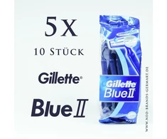 Barzdaskutė Gillette Mėlyna II vienkartinės skustuvės, 10 vnt.