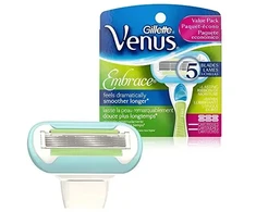 Gillette Venus Embrace ypač švelnūs skustuvo peiliukai, 4 vnt.