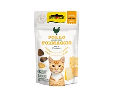 Gimcat Crunchy Snacks Chicken &amp; Cheese traškūs skanėstai višta/sūris 50g