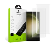Apsauginis grūdintas stiklas Samsung Galaxy S23 Ultra telefonui „Glastify UVTG+ 2 vnt.”