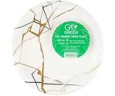 Gogreen Go Žalias Go Žalias Paper Plates 18cm 10pcs