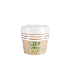 Leifheit Gogreen Kompostuojami maisto indai su dangteliais Go Žalias, 350 ml, 5 vnt., 0,088 kg