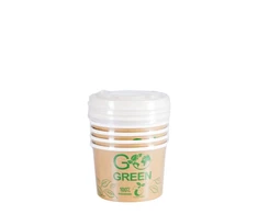 Leifheit Gogreen Kompostuojami maisto indai su dangteliais Go Žalias 230 ml, 5 vnt. | 0,06 kg