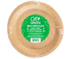 Black &amp; Decker Gogreen Kraft paper plates Go Žalias Ø18cm 20 pcs/0,14kg