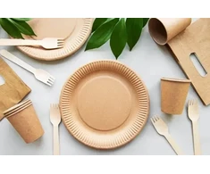 Gogreen Kraft paper plates Go Žalias Ø22cm 20 pcs/0,20kg