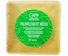 Gogreen palmių lapų dubenėliai Go Žalias 13x13cm 10 vnt./0,20kg