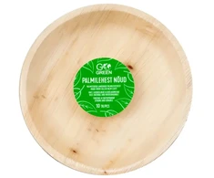 Gogreen Palmių lapų lėkštės Go Žalias Ø23cm 10 vnt./0,37kg