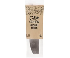 Gogreen Reusable knives Go Žalias 6 pcs. juodas