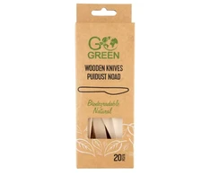 Gogreen Wooden knives Go Žalias 20 pcs/0,06kg