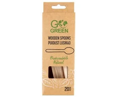 Gogreen Wooden spoons Go Žalias 20 pcs/0,07kg