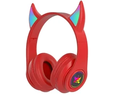 Ausinės Goodbuy Devil belaidės headsets skirta kids | bluetooth 5.0 | raudona