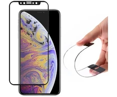 GoodBuy Flexible 9H visiškai uždengtas rėmeliu Apple iPhone 12 | 12 Pro juodas