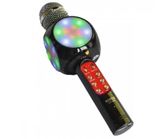 GoodBuy LED 360 karaoke mikrofons ar Bluetooth skaļruni | 5W Juodas