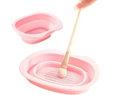 Goodbuy silicone bowl for cleaning make-up brushes and sponges | random color