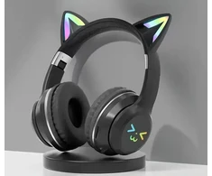 Ausinės Goodbuy Strange Eyes belaidės headsets skirta kids | bluetooth 5.1 juodas (Damaged Package) (Pažeista pakuotė)