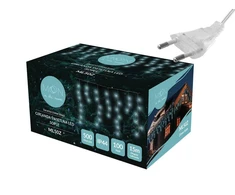 GoodBuy PR 100 LED girlianda, varvekliai, šaltai balta šviesa