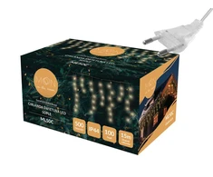 GoodBuy PR 100 LED girlianda, varvekliai, šiltai balta šviesa