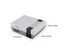 Goobay Goodbuy žaidimų konsolė su 2 vairasvirte ir 620 pilkų 8 bitų žaidimų