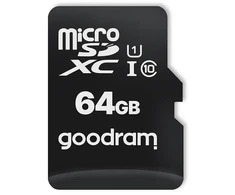GOODRAM Memory MicroSD Card All in one - 64GB su adapteriu UHS I CLASS 10 100MB/s + reader