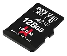 GOODRAM Memory MicroSD Card IRDM - 128GB su adapteriu UHS I U3 V30 A2 170MB/s