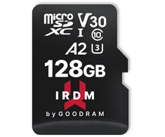 GOODRAM Memory MicroSD Card IRDM - 128GB su adapteriu UHS I U3 V30 A2 170MB/s
