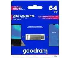 Goodram ODA3 USB 3.2 64GB Sidabrinis