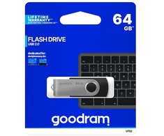 Goodram pendrive 64GB USB 2.0 Twister juoda
