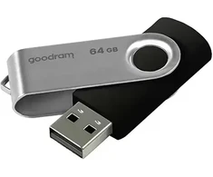 Goodram pendrive 64GB USB 2.0 Twister juoda