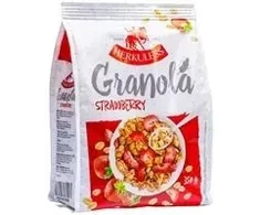Granola HERKULESS, grauzdēts muesli ar zemenēm, 0.350kg