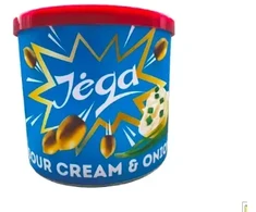 Grauzdēti zemessrieksti Jėga ar skābā krējuma un sīpolu garšu (bundžā), 140g