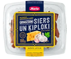 Grauzdiņi MARIO, ar siera un ķiploku garšu, 180g